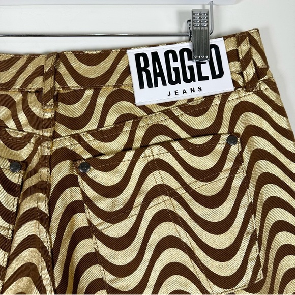 The Ragged Priest Women's Wave Jean Gold & Brown - Picture 7 of 15